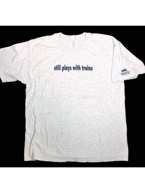 California Railroad Museum Trains T Shirt Size XL Gray